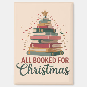 Alles gebucht für Weihnachtsbuchbaum Weihnachten L Magnet
