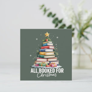 Alles gebucht für Weihnachtsgeschenk Bibliothekar  Feiertagskarte