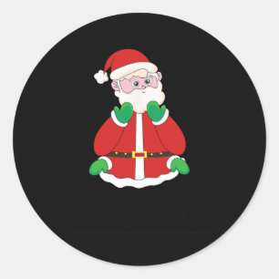 Alles Geschehen Weihnachts-Gebärdensprache Sprachl Runder Aufkleber