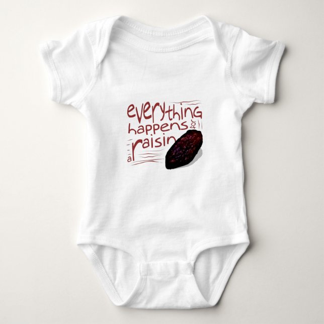 Alles geschieht für eine ROSINE Baby Strampler (Vorderseite)