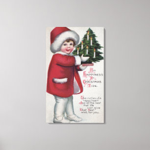 Alles Glück bei Weihnachten Leinwanddruck