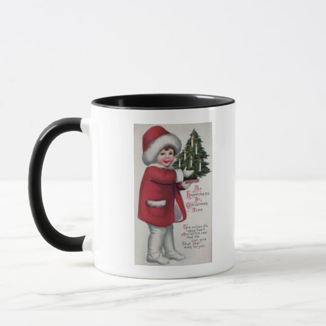 Alles Glück bei Weihnachten Tasse (Links)