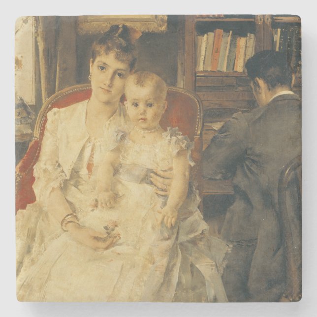 Alles Glück c.1880 Steinuntersetzer (Vorderseite)