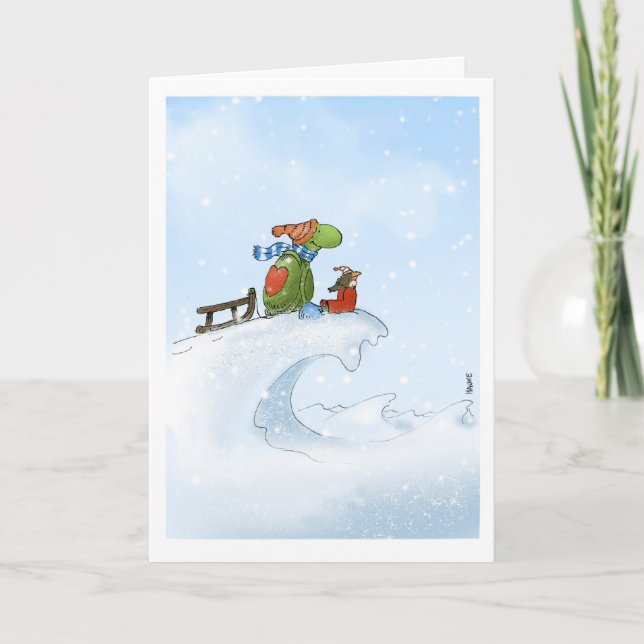 Alles glücklich ! feiertagskarte (Vorderseite)