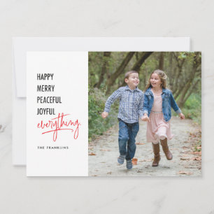 Alles Gute 12x18 Holiday Foto Card Feiertagskarte