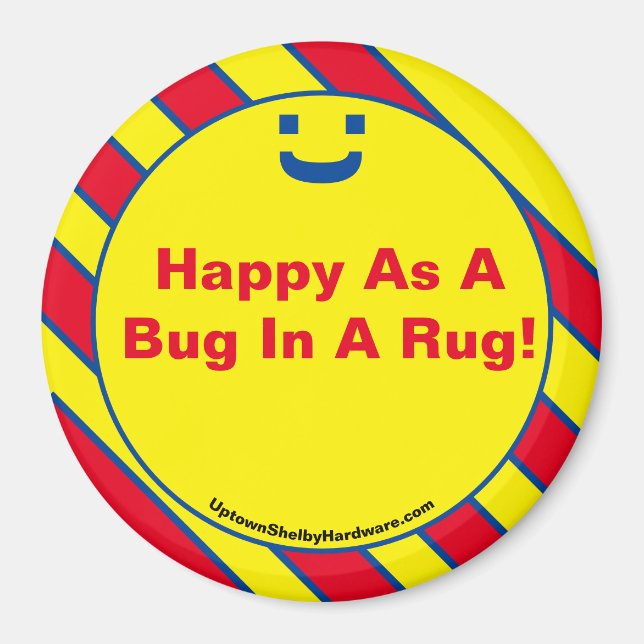 Alles Gute als ein Bug in einem Rug! Magnet (Vorne)