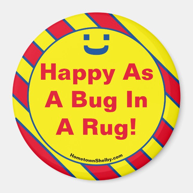 Alles Gute als ein Bug in einem Rug! Magnet (Vorne)