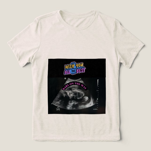 Alles Gute - Baby unterwegs Tri-Blend Shirt (Design Vorderseite)