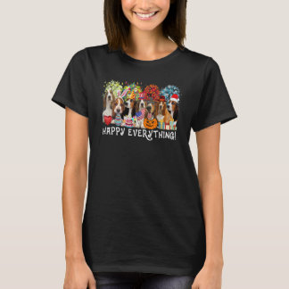 Alles Gute Bassett Hund Saisons Alles Jahr T-Shirt