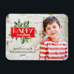 Alles Gute | Custom Holiday Foto Magnet<br><div class="desc">Bitte ersetzen Sie das Vorlagenbild vor dem Kauf durch ein eigenes Foto.</div>