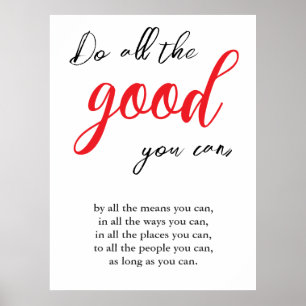Alles Gute, das Sie Vintag Motivierend Zitat mache Poster