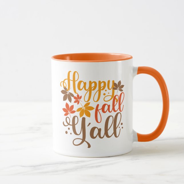 Alles Gute fällt Y'all Tasse (Rechts)