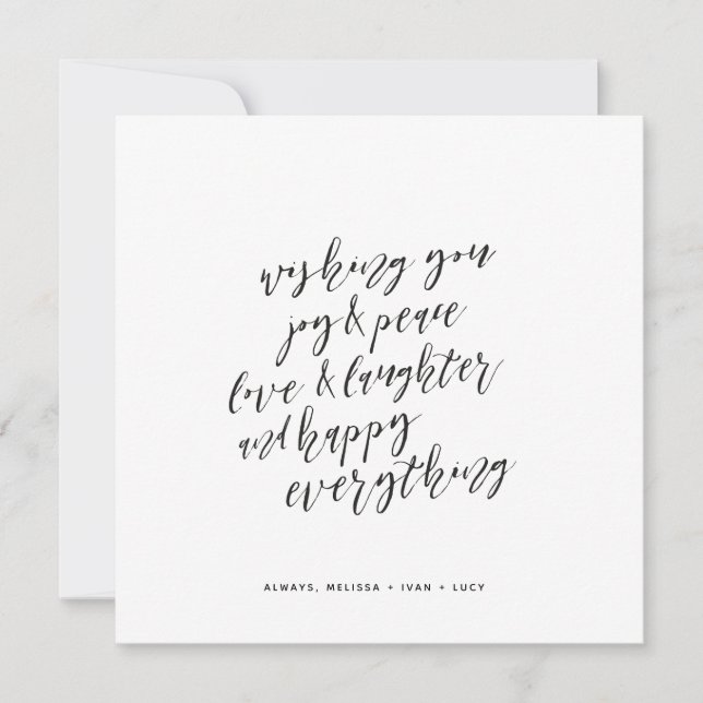 Alles Gute Feiertagskarte (Vorderseite)