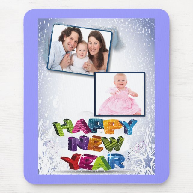 Alles Gute für das neue Jahr, wenn Sie Ihren Foto- Mousepad (Vorne)