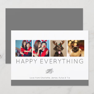 Alles Gute für den Urlaub Foto Gray Foliage Card Einladung