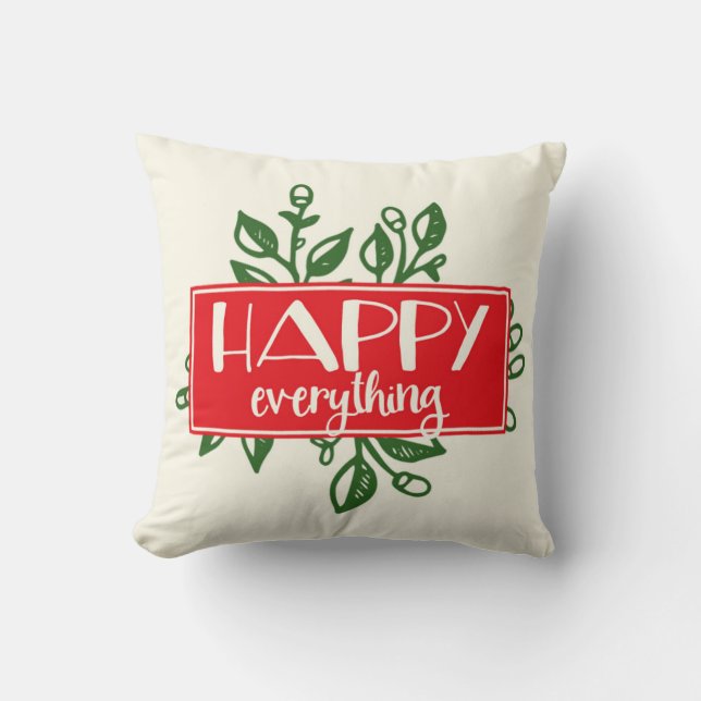 Alles Gute | Holiday Throw Kissen (Vorderseite)