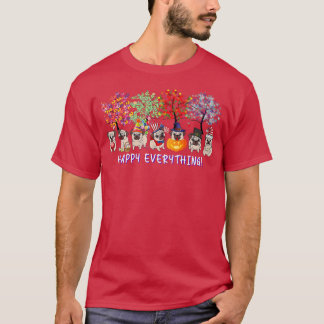 Alles Gute Mops Hund Saisons ganzjährig Baumliebha T-Shirt