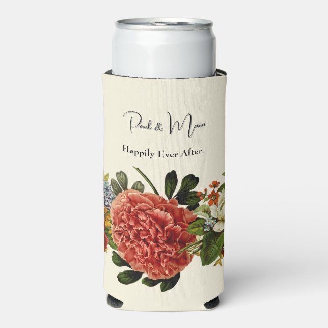 Alles Gute nach BOHO Retro-Blumenstrauß Selters Dosenkühler (Seltzer Vorderseite)