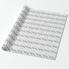 Alles Gute nach! Braut & Groom Silver auf Weiß Geschenkpapier