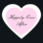Alles Gute nach dem Aufkleber<br><div class="desc">Glücklicherweise wird Ever After Heart Sticker in einem doppelten Herzdesign gezeigt. Farblicht Pink</div>