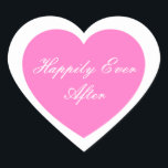 Alles Gute nach dem Aufkleber<br><div class="desc">Glücklicherweise wird Ever After Heart Sticker in einem doppelten Herzdesign gezeigt. Farbe: Hot Pink</div>