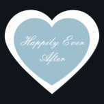 Alles Gute nach dem Aufkleber<br><div class="desc">Glücklicherweise wird Ever After Heart Sticker in einem doppelten Herzdesign gezeigt. Color Dusty Blue</div>