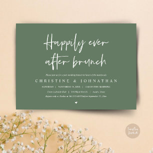 Alles Gute nach dem Brunch, nach der Hochzeitseinl Einladung