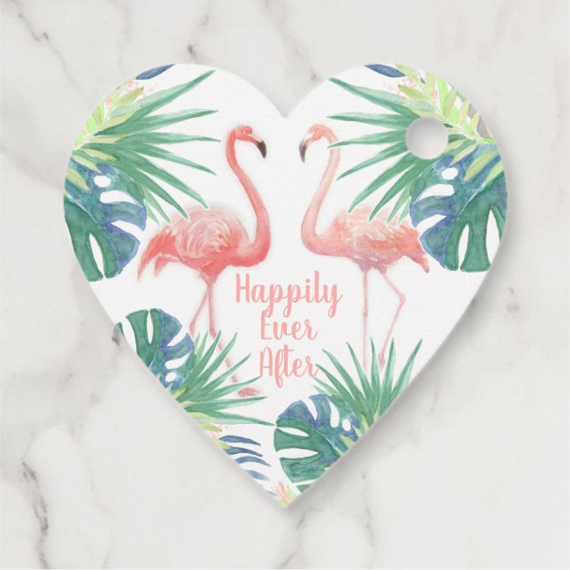 Alles Gute nach - Märchen für zwei Flamingo Geschenkanhänger (Rückseite)