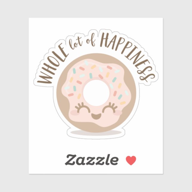 Alles Gute Niedlich Kawaii Style Donut Aufkleber (Blatt)