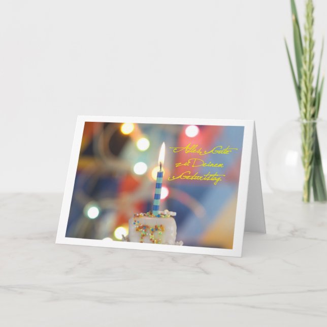 Alles Gute zu Deinem Geburtstag Karte (Vorderseite)