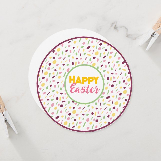 Alles Gute zu Ostern. Einladung (Vorderseite/Rückseite Beispiel)