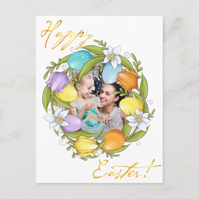 Alles Gute zu Ostern. Ihr Foto. Personalisiere. Postkarte (Vorderseite)