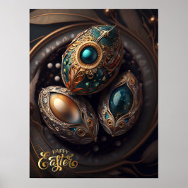 Alles Gute zu Ostern. Magische Ostereier Poster