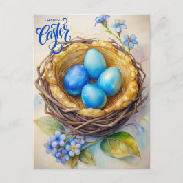 Alles Gute zu Ostern. Magische Ostereier Postkarte