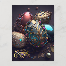 Alles Gute zu Ostern. Magische Ostereier Postkarte