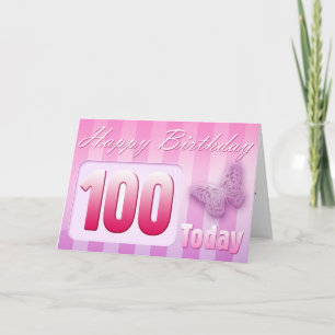 Alles Gute zum 100. Geburtstag Großmutter-Tante-Ma Karte