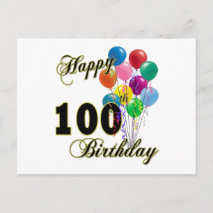 Alles Gute zum 100. Geburtstag und Geburtstagsklei Postkarte