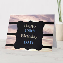 Alles Gute zum 100. Geburtstag Vater Karte