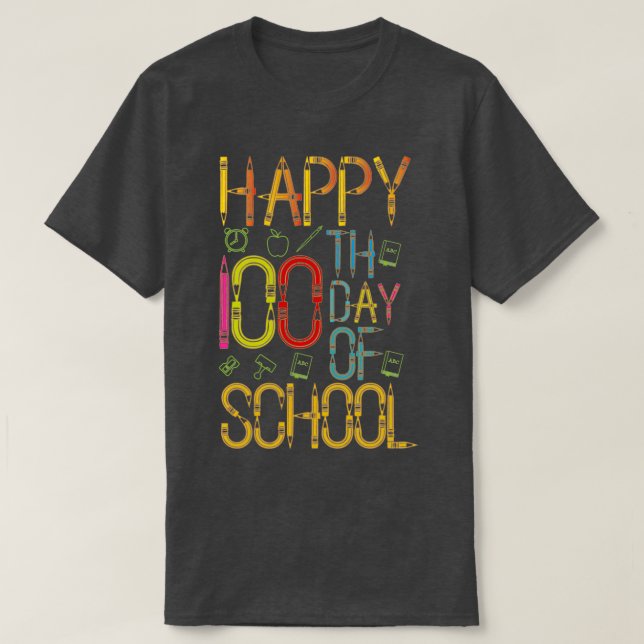 Alles Gute zum 100. Schultag T-Shirt (Design vorne)