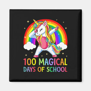 Alles Gute zum 100. Schultag Unicorn 100 magische  Magnet