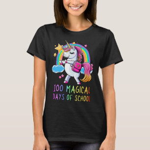 Alles Gute zum 100. Schultag Unicorn 100 magische  T-Shirt