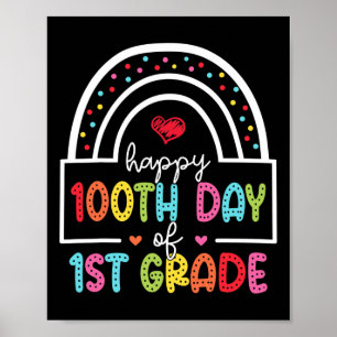 Alles Gute zum 100. Tag der Niedlichen 1. Klasse Poster