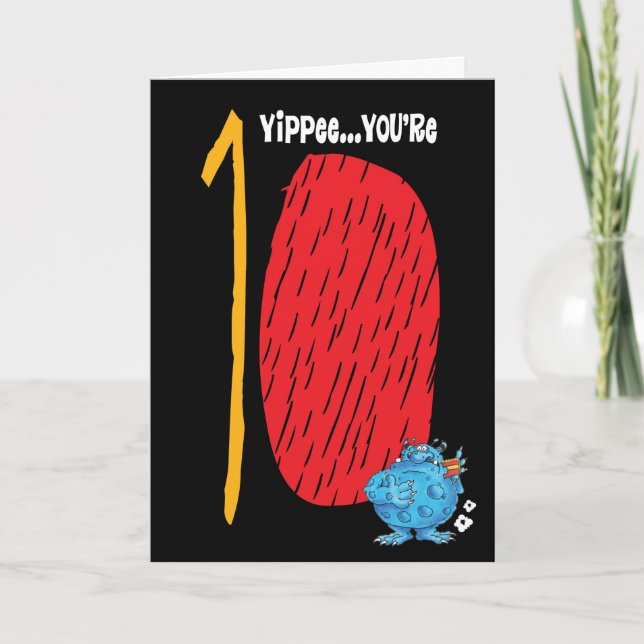 Alles Gute zum 10. Geburtstag Karte (Vorderseite)