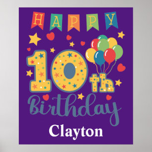 Alles Gute zum 10. Geburtstag Poster