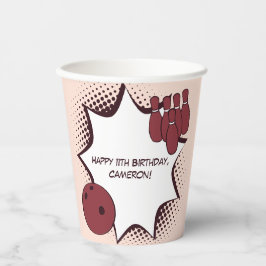 Alles Gute zum 11. Geburtstag Bowling Party Pappbecher