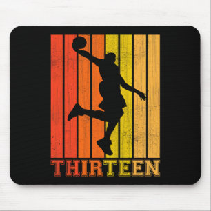 Alles Gute zum 13. Geburtstag Dekorationen für Boy Mousepad