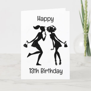 ALLES GUTE ZUM "13. GEBURTSTAG" EINER SEHR BESTEN  KARTE