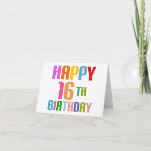 Alles Gute zum 16. Geburtstag Karte