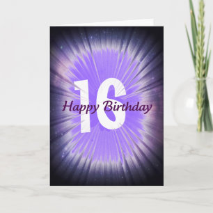 Alles Gute zum 16. Geburtstag Karte