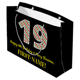 Alles Gute zum 19. Geburtstag & Frohe Weihnachten, Große Geschenktüte